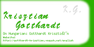 krisztian gotthardt business card